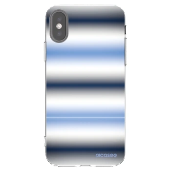 Picasee silikonový průhledný obal pro Apple iPhone X/XS - Static Lines