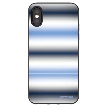 Picasee silikonový černý obal pro Apple iPhone X/XS - Static Lines