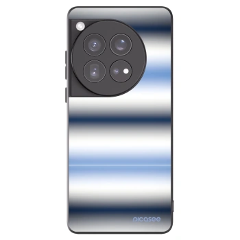 Picasee silikonový černý obal pro OnePlus 12 5G - Static Lines