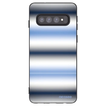 Picasee silikonový černý obal pro Samsung Galaxy S10 G973 - Static Lines