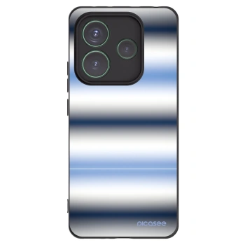 Picasee silikonový černý obal pro Xiaomi Redmi Note 14 5G - Static Lines