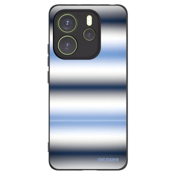 Picasee silikonový černý obal pro Xiaomi Redmi Note 14 4G - Static Lines