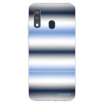 Picasee silikonový průhledný obal pro Samsung Galaxy A40 A405F - Static Lines