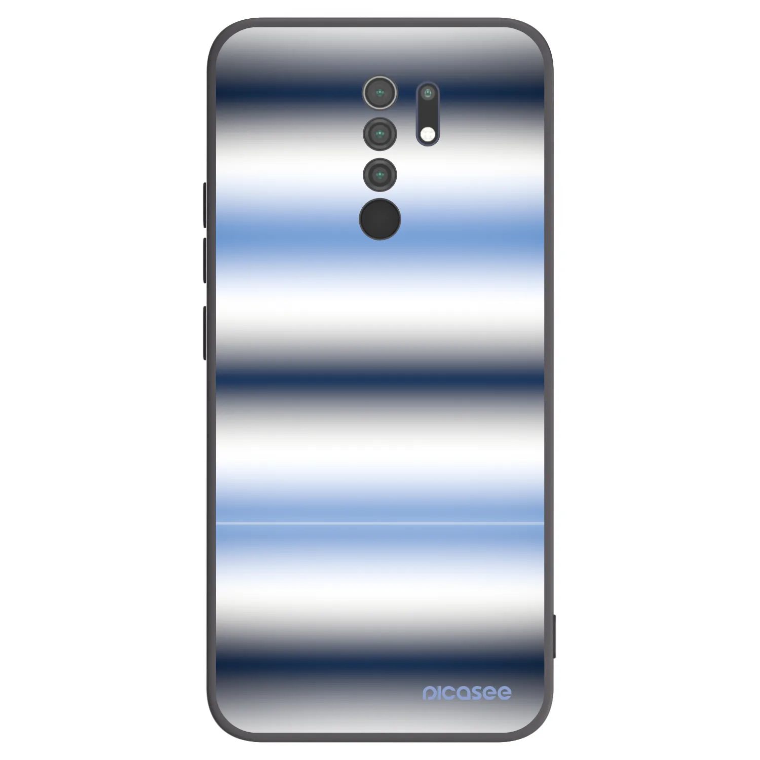 Picasee silikonový černý obal pro Xiaomi Redmi 9 - Static Lines