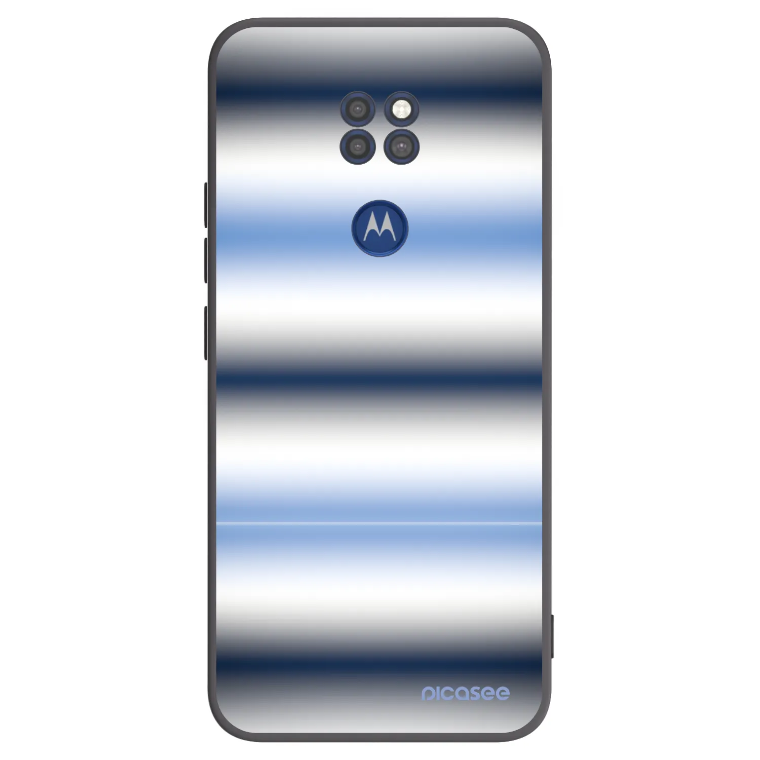 Picasee silikonový černý obal pro Motorola Moto G9 Play - Static Lines