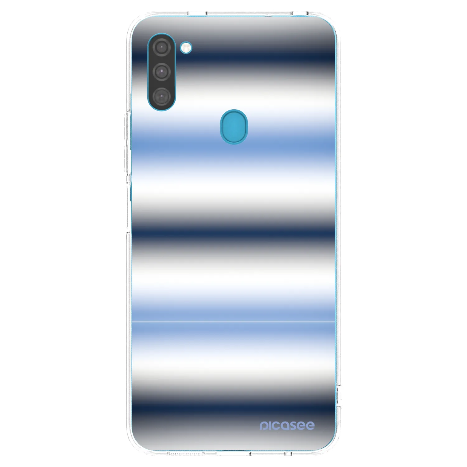 Picasee silikonový průhledný obal pro Samsung Galaxy M11 - Static Lines