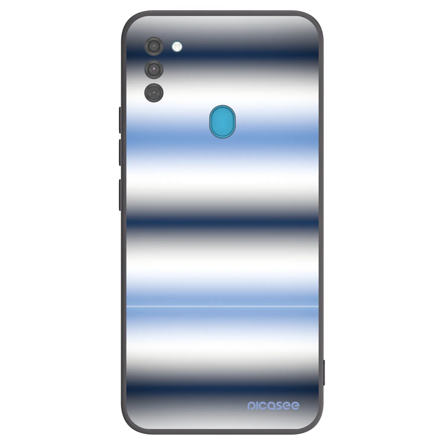 Picasee silikonový černý obal pro Samsung Galaxy M11 - Static Lines