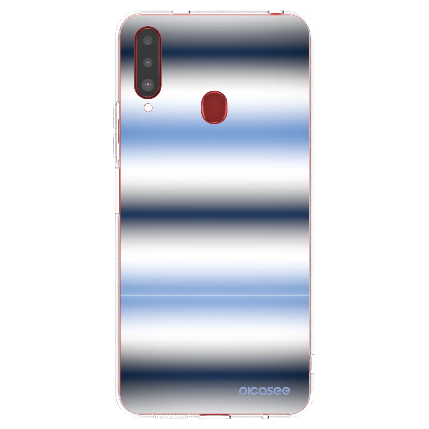 Picasee silikonový průhledný obal pro Samsung Galaxy A20s - Static Lines