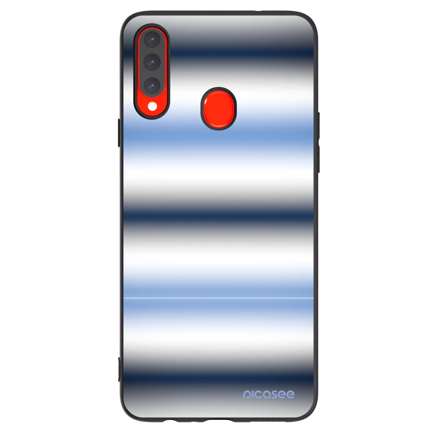 Picasee silikonový černý obal pro Samsung Galaxy A20s - Static Lines