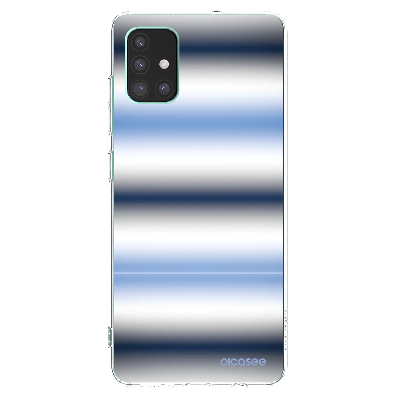 Picasee silikonový průhledný obal pro Samsung Galaxy M51 M515F - Static Lines