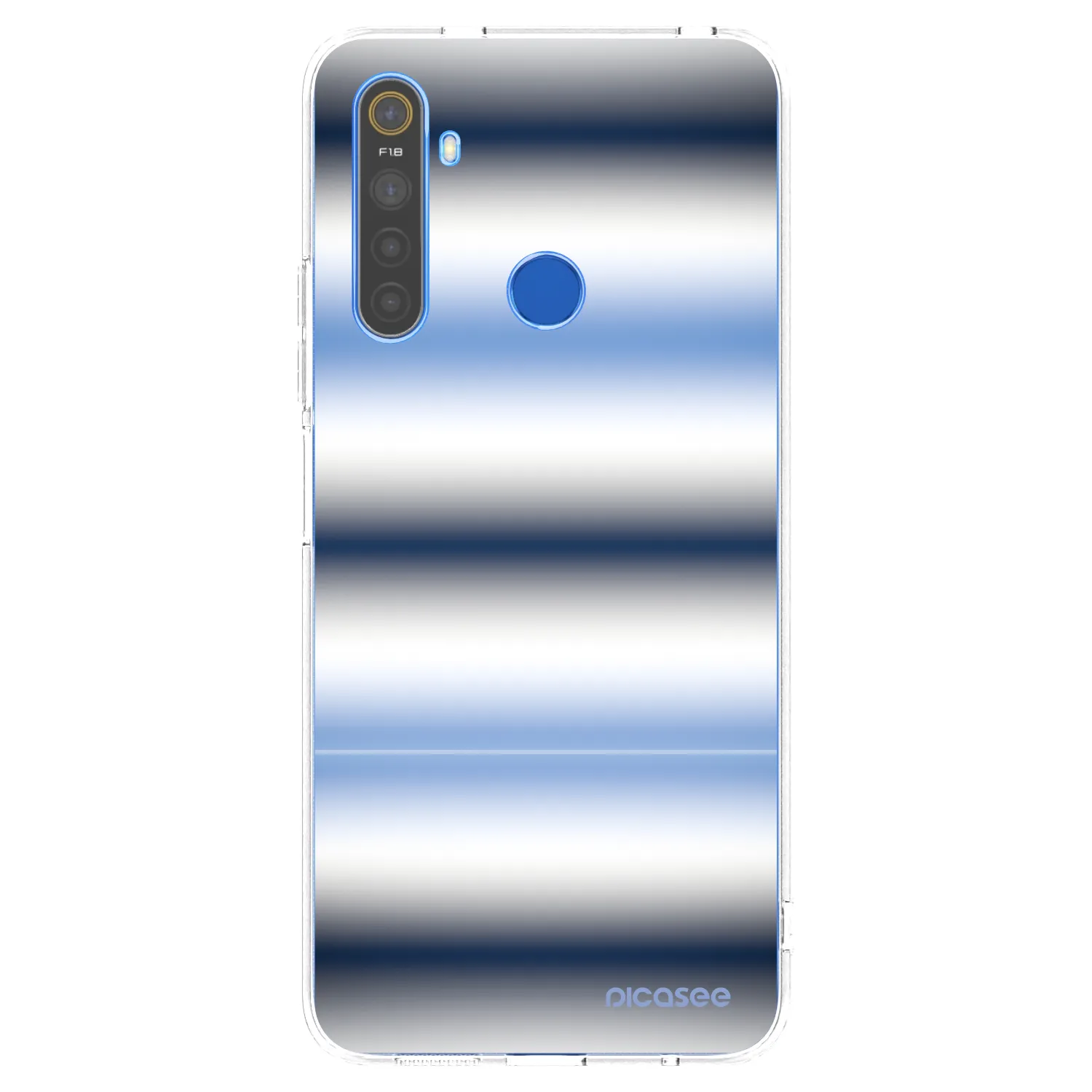 Picasee silikonový průhledný obal pro Realme 5 - Static Lines