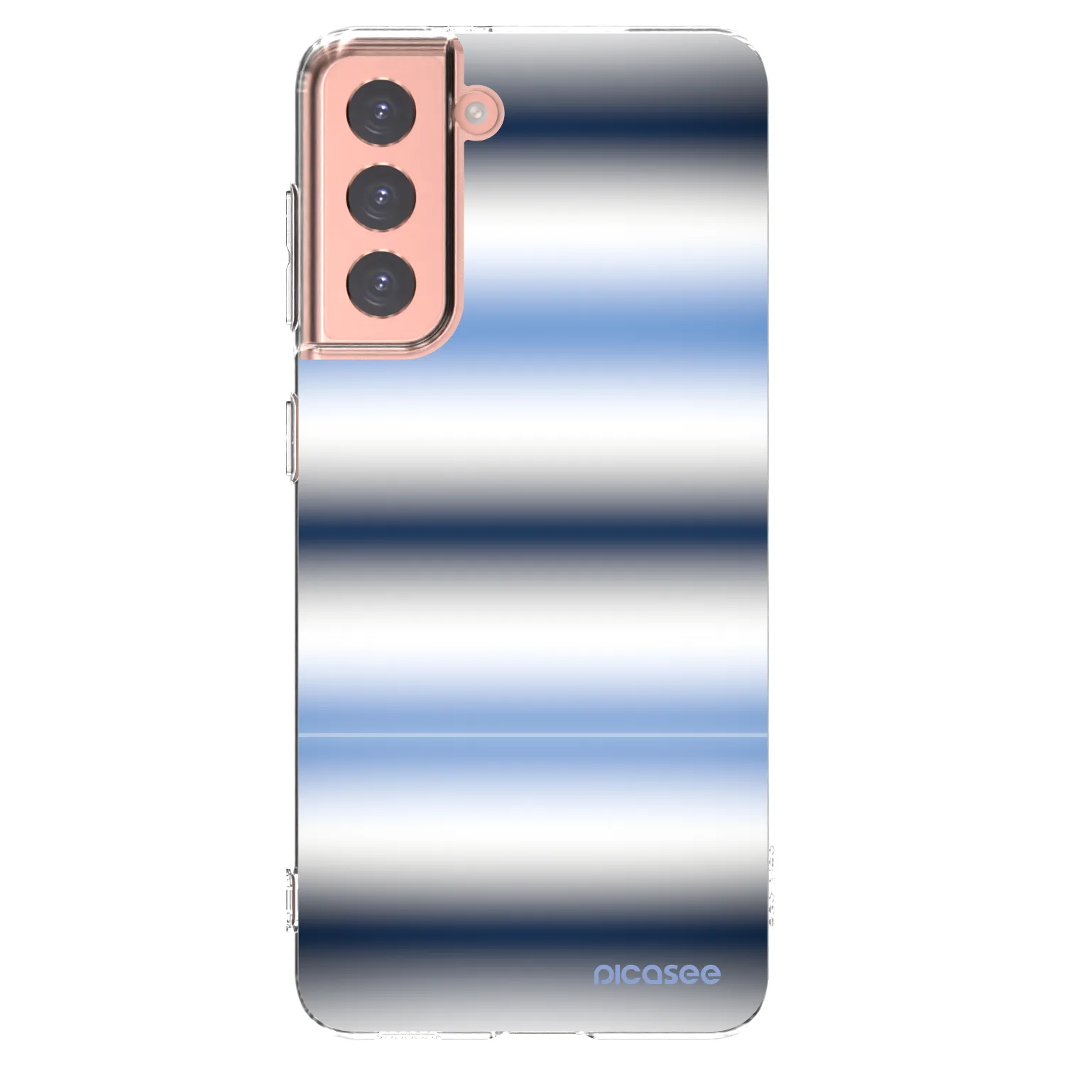 Picasee silikonový průhledný obal pro Samsung Galaxy S21 5G G991B - Static Lines