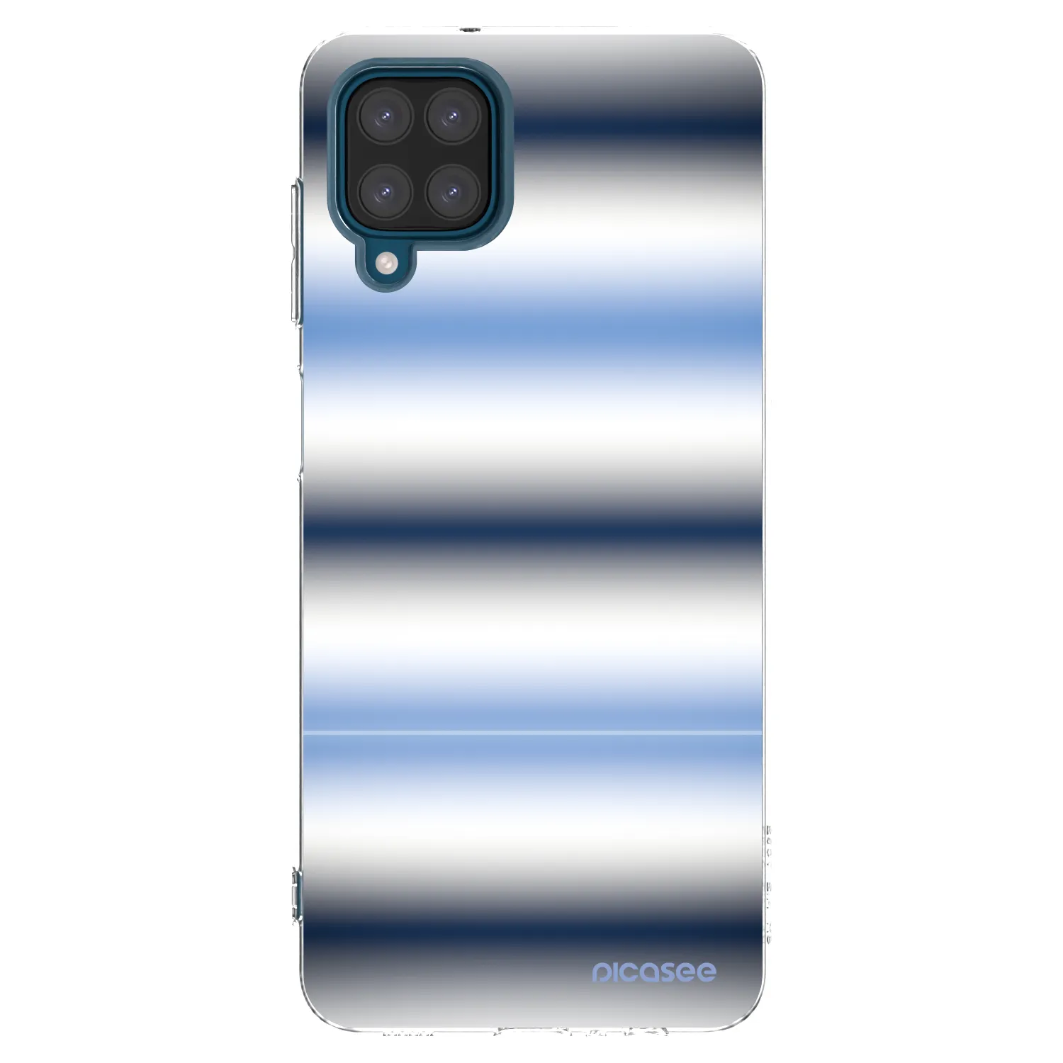 Picasee silikonový průhledný obal pro Samsung Galaxy A12 A125F - Static Lines