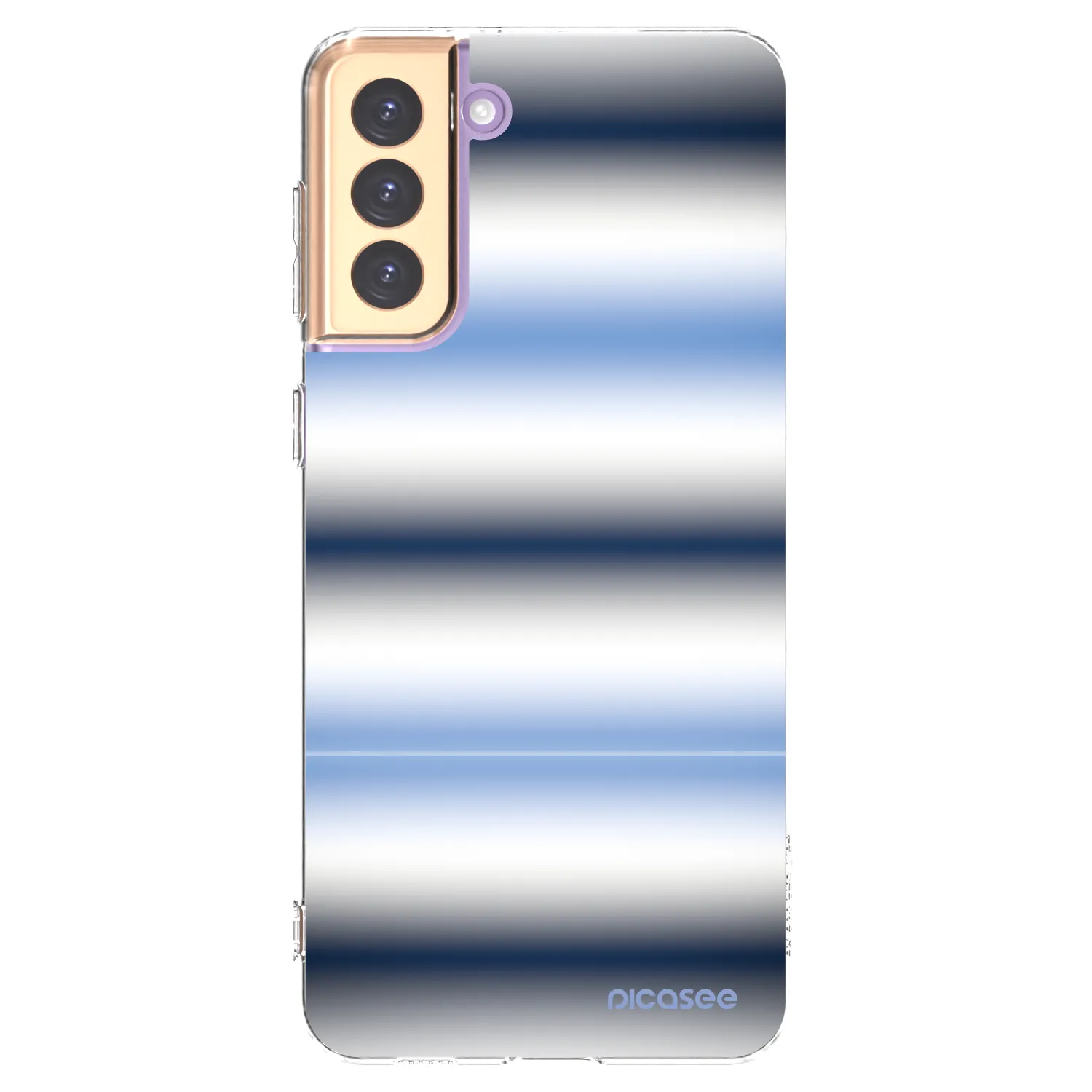 Picasee silikonový průhledný obal pro Samsung Galaxy S21+ 5G G996F - Static Lines