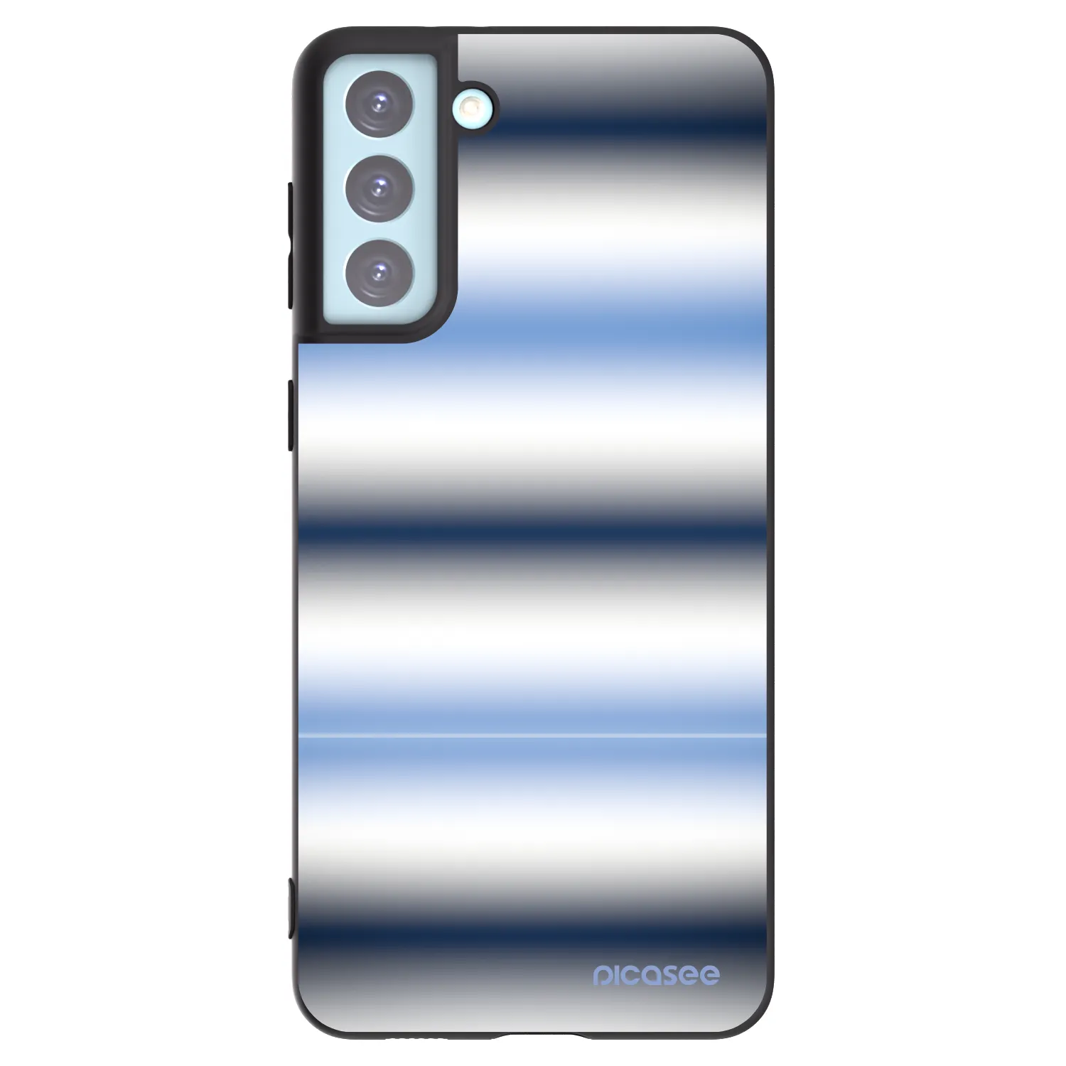 Picasee silikonový černý obal pro Samsung Galaxy S21+ 5G G996F - Static Lines