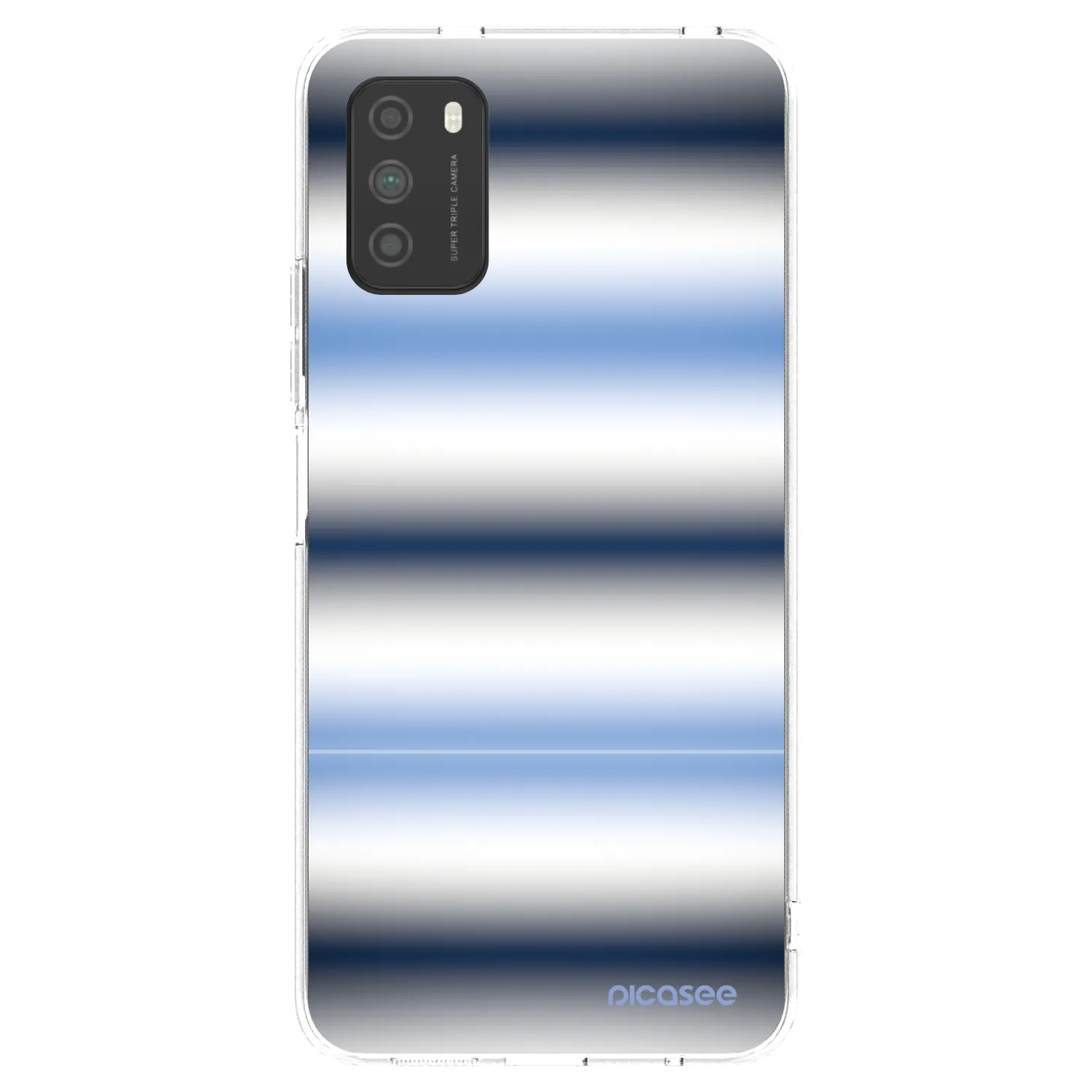 Picasee silikonový průhledný obal pro Xiaomi Poco M3 - Static Lines