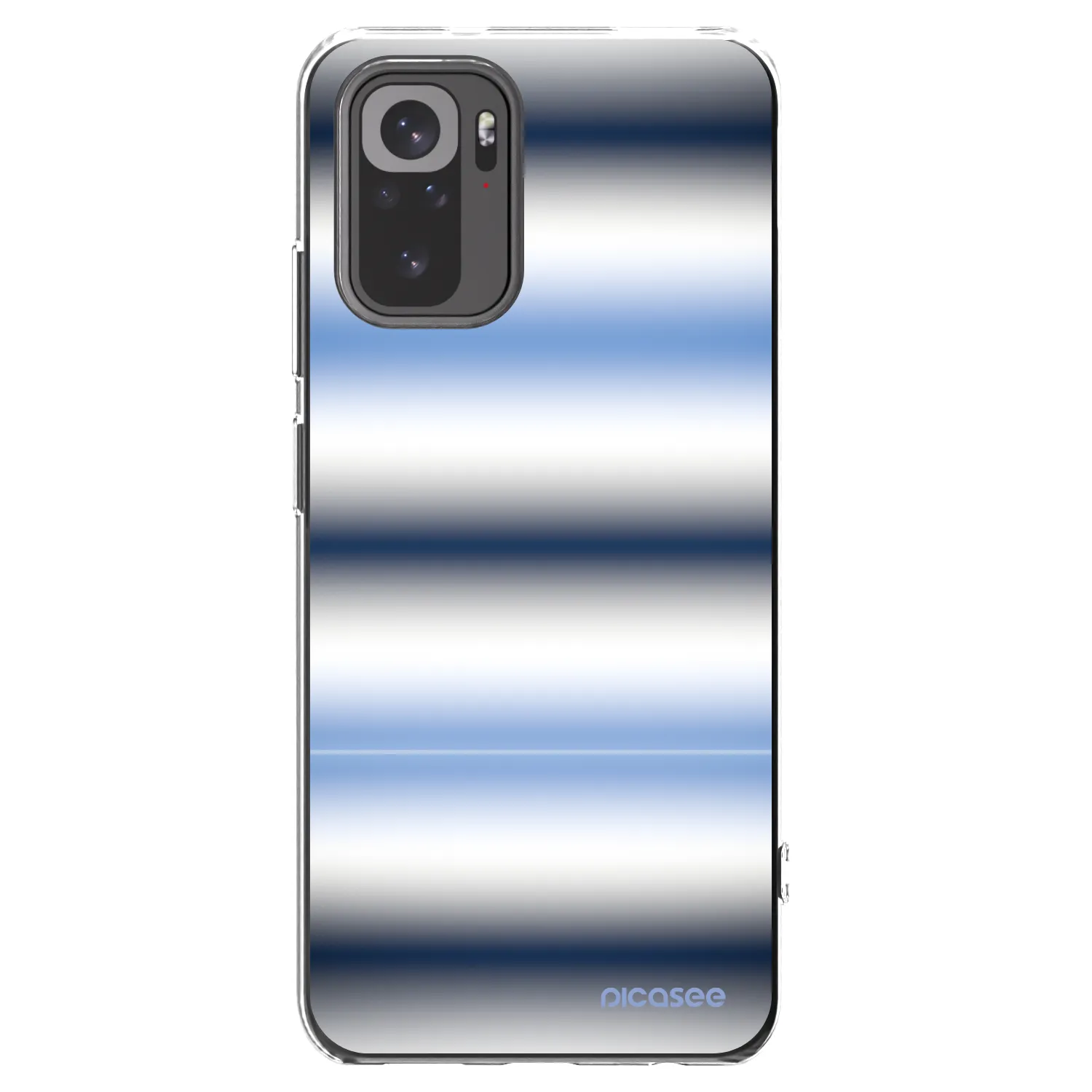Picasee silikonový průhledný obal pro Xiaomi Redmi Note 10 - Static Lines