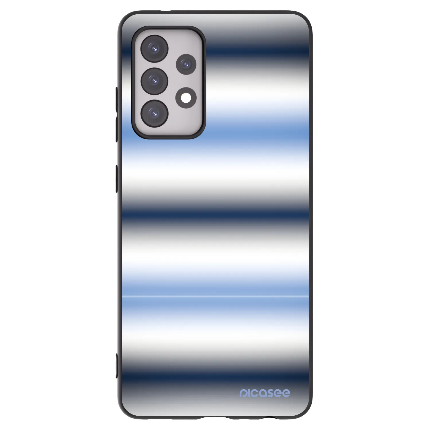Picasee silikonový černý obal pro Samsung Galaxy A52 5G A525F - Static Lines