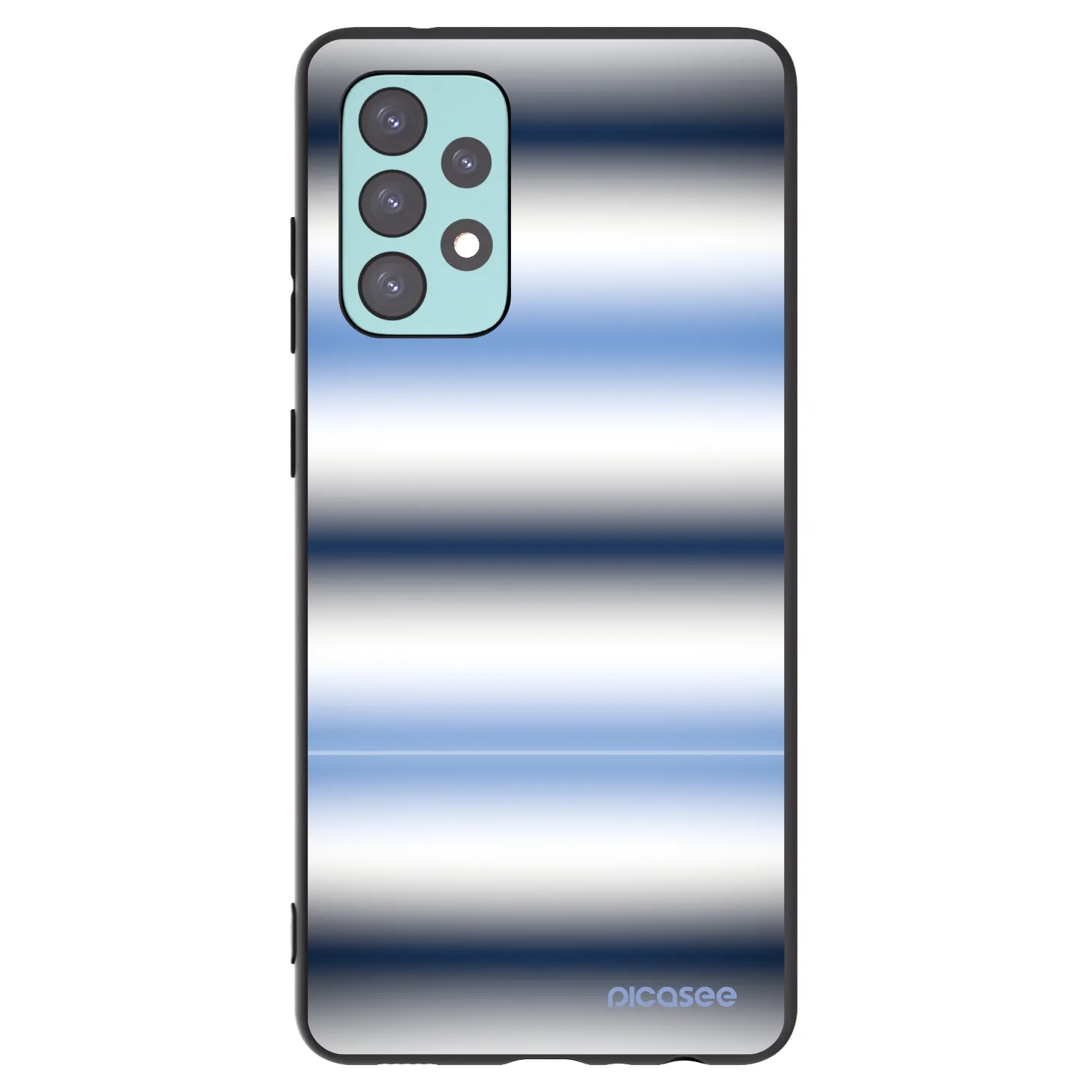 Picasee silikonový černý obal pro Samsung Galaxy A72 A725F - Static Lines