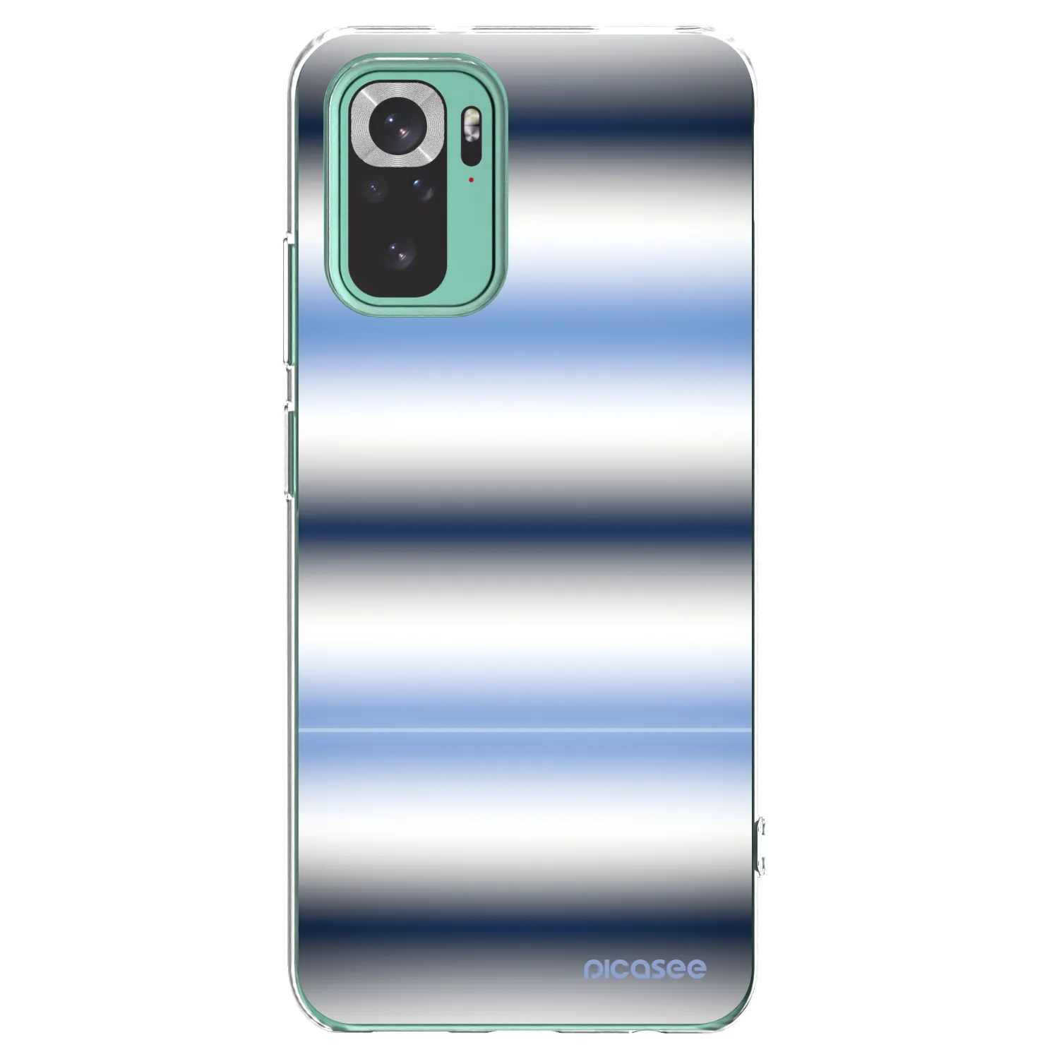 Picasee silikonový průhledný obal pro Xiaomi Redmi Note 10 Pro - Static Lines