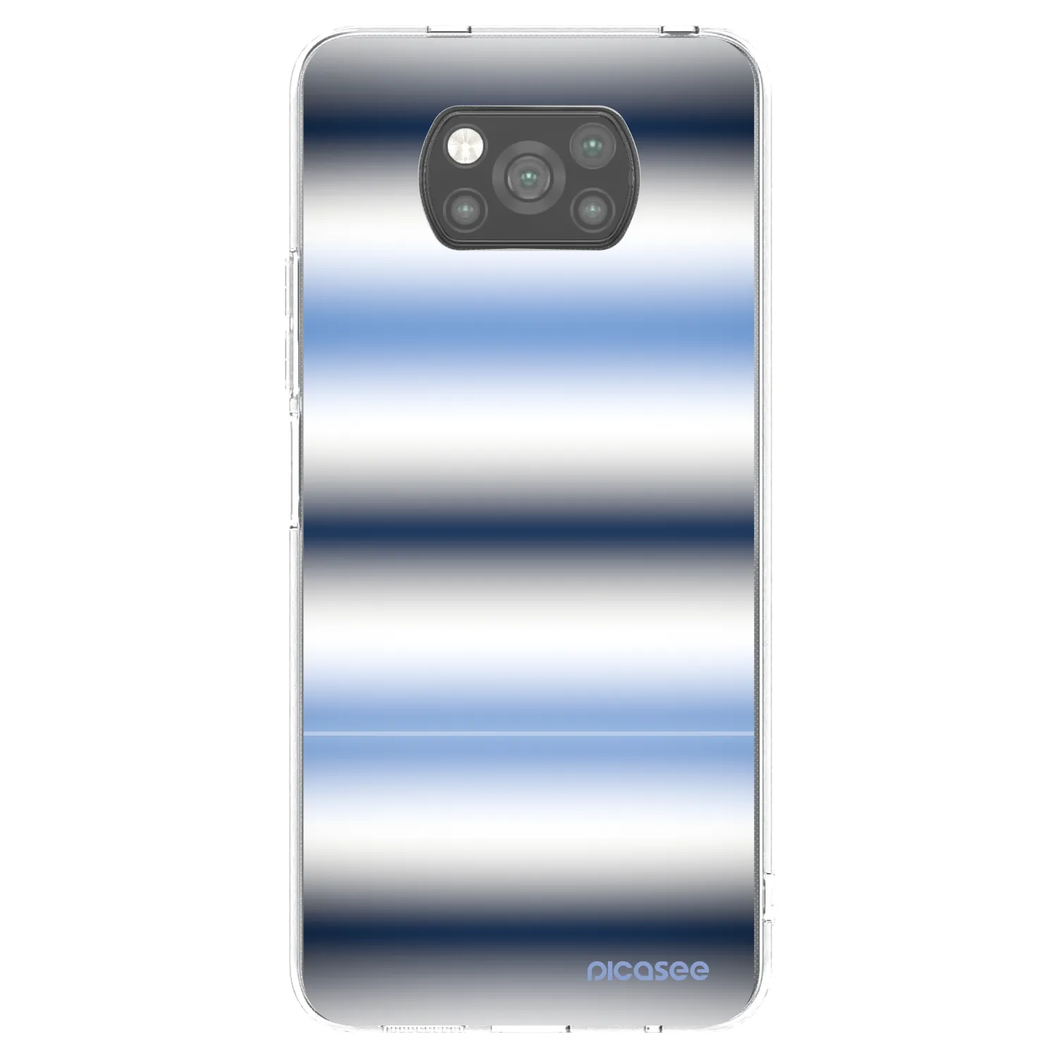 Picasee silikonový černý obal pro Xiaomi Poco X3 Pro - Static Lines