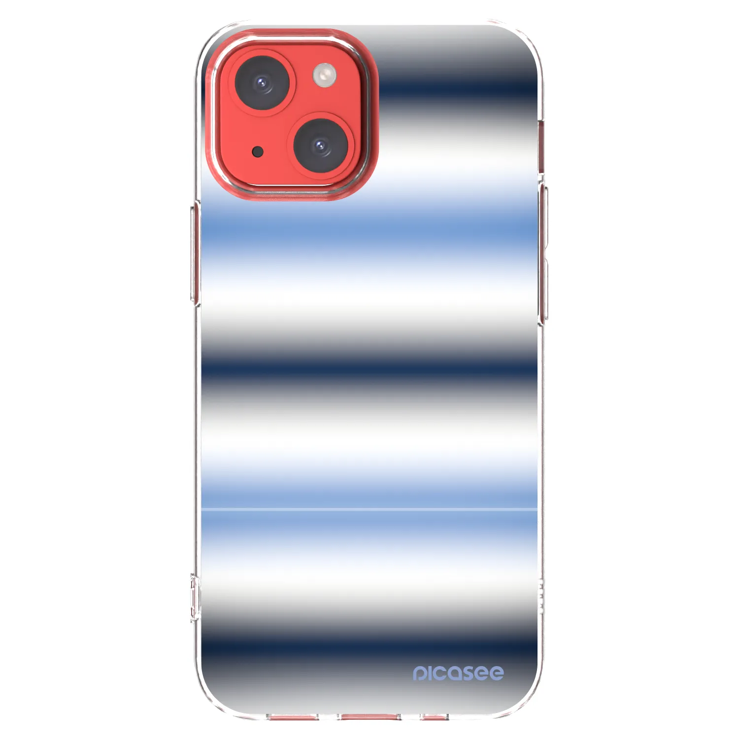Picasee silikonový průhledný obal pro Apple iPhone 13 mini - Static Lines