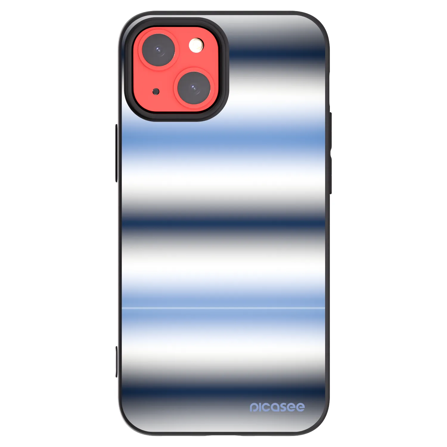 Picasee silikonový černý obal pro Apple iPhone 13 mini - Static Lines