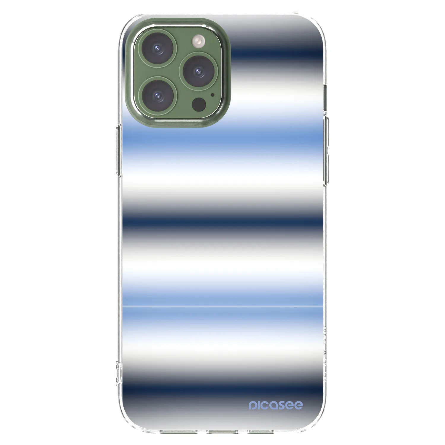 Picasee silikonový průhledný obal pro Apple iPhone 13 Pro Max - Static Lines