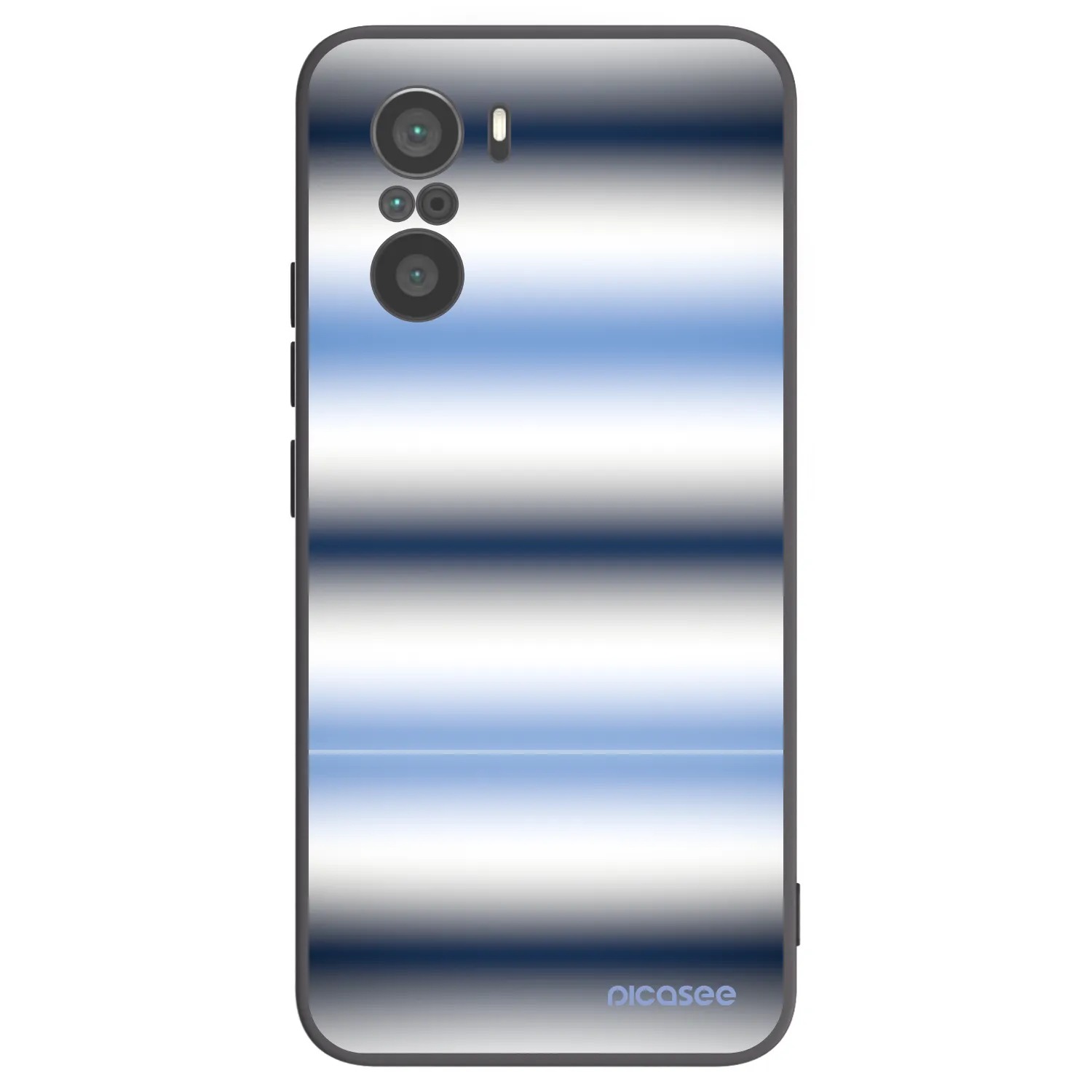 Picasee silikonový černý obal pro Xiaomi Poco F3 - Static Lines
