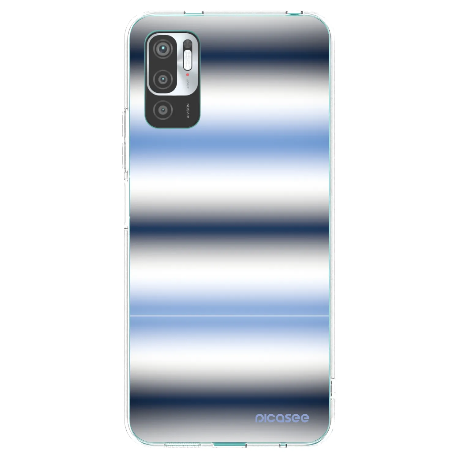 Picasee silikonový průhledný obal pro Xiaomi Redmi Note 10 5G - Static Lines