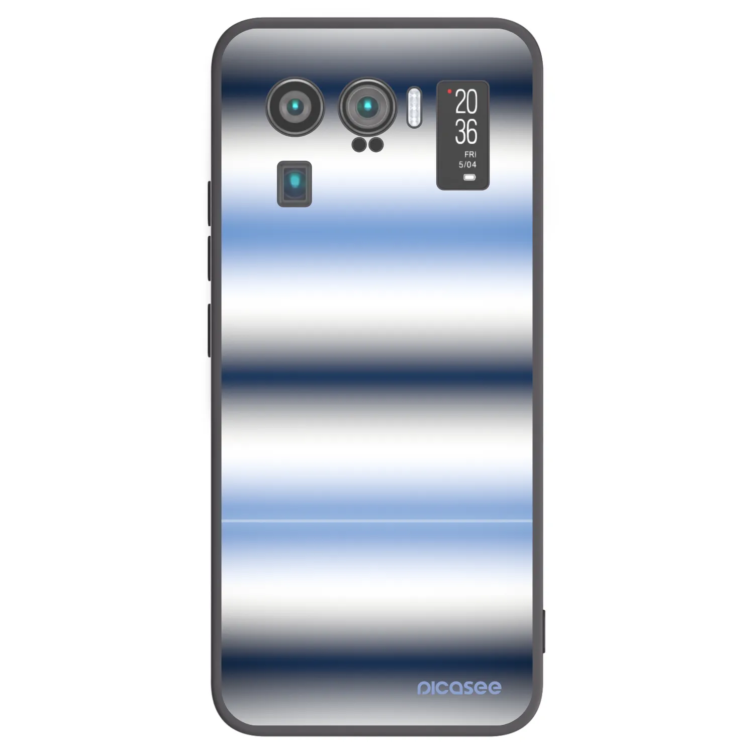Picasee silikonový černý obal pro Xiaomi Mi 11 Ultra - Static Lines