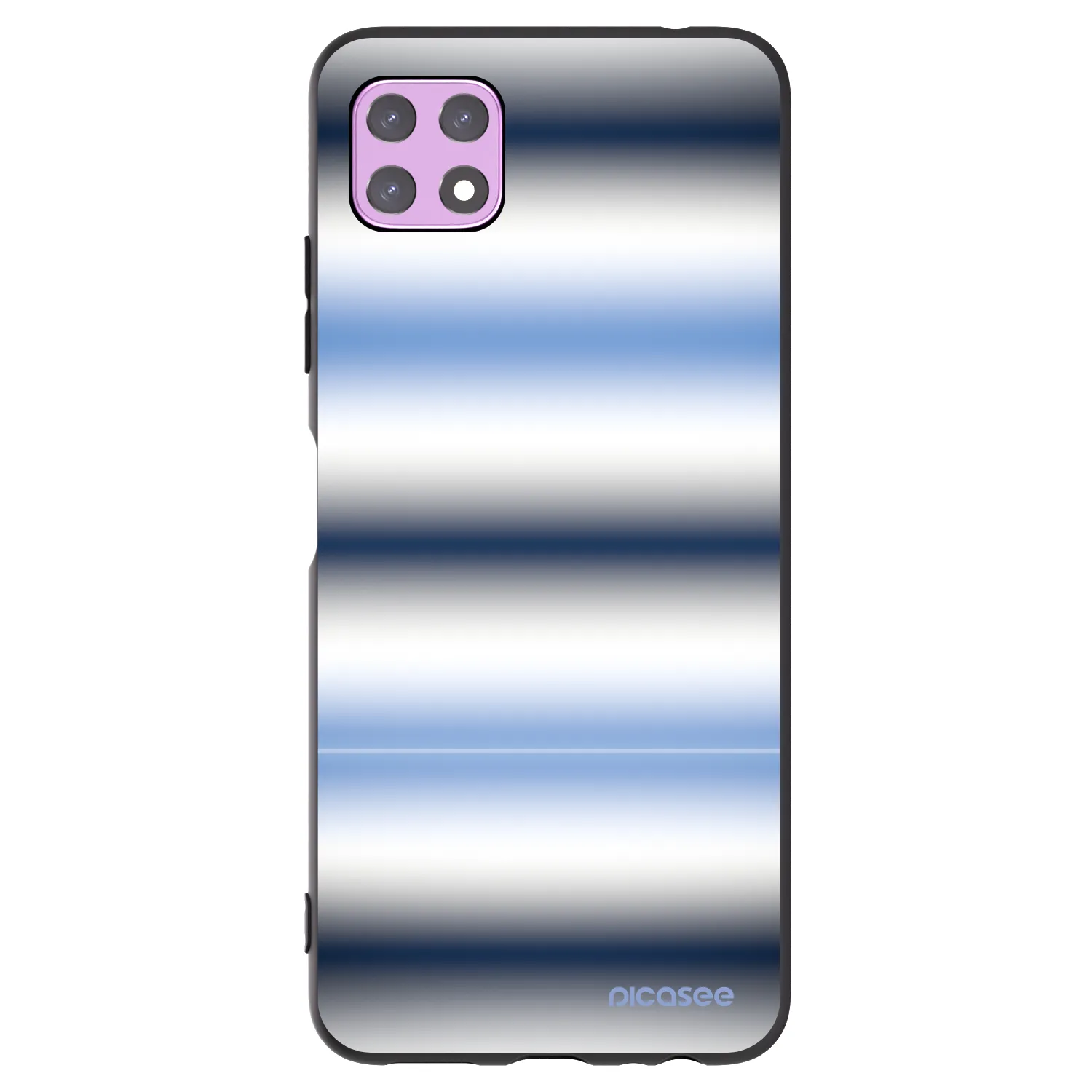 Picasee silikonový černý obal pro Samsung Galaxy A22 A226B 5G - Static Lines