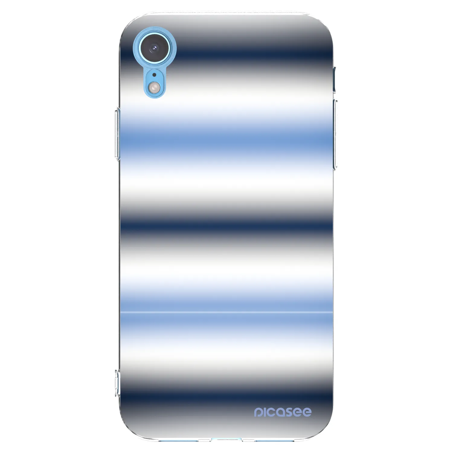Picasee silikonový průhledný obal pro Apple iPhone XR - Static Lines