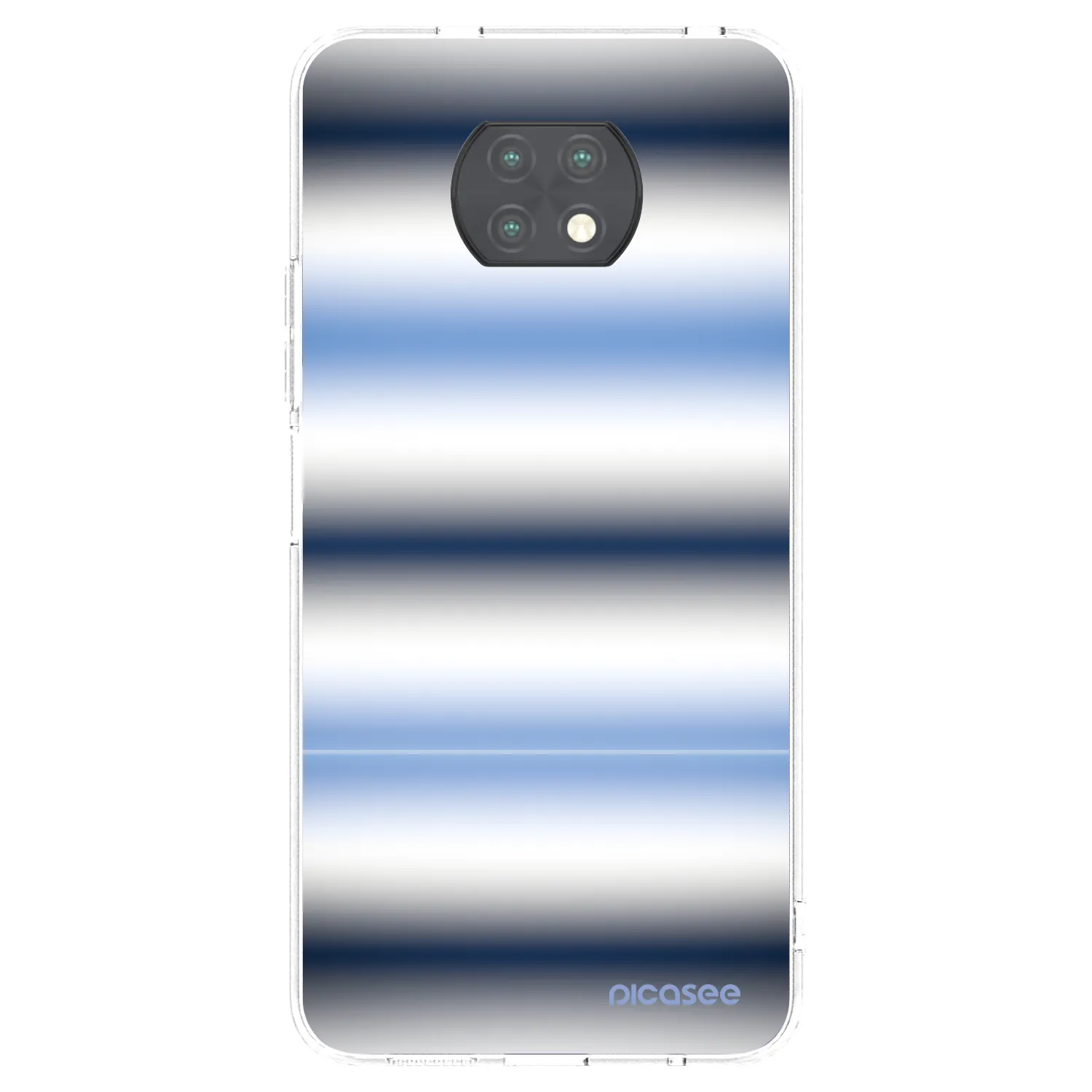 Picasee silikonový průhledný obal pro Xiaomi Redmi Note 9T - Static Lines