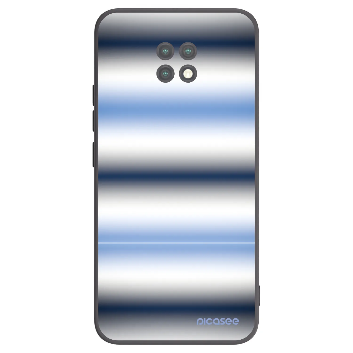 Picasee silikonový černý obal pro Xiaomi Redmi Note 9T - Static Lines