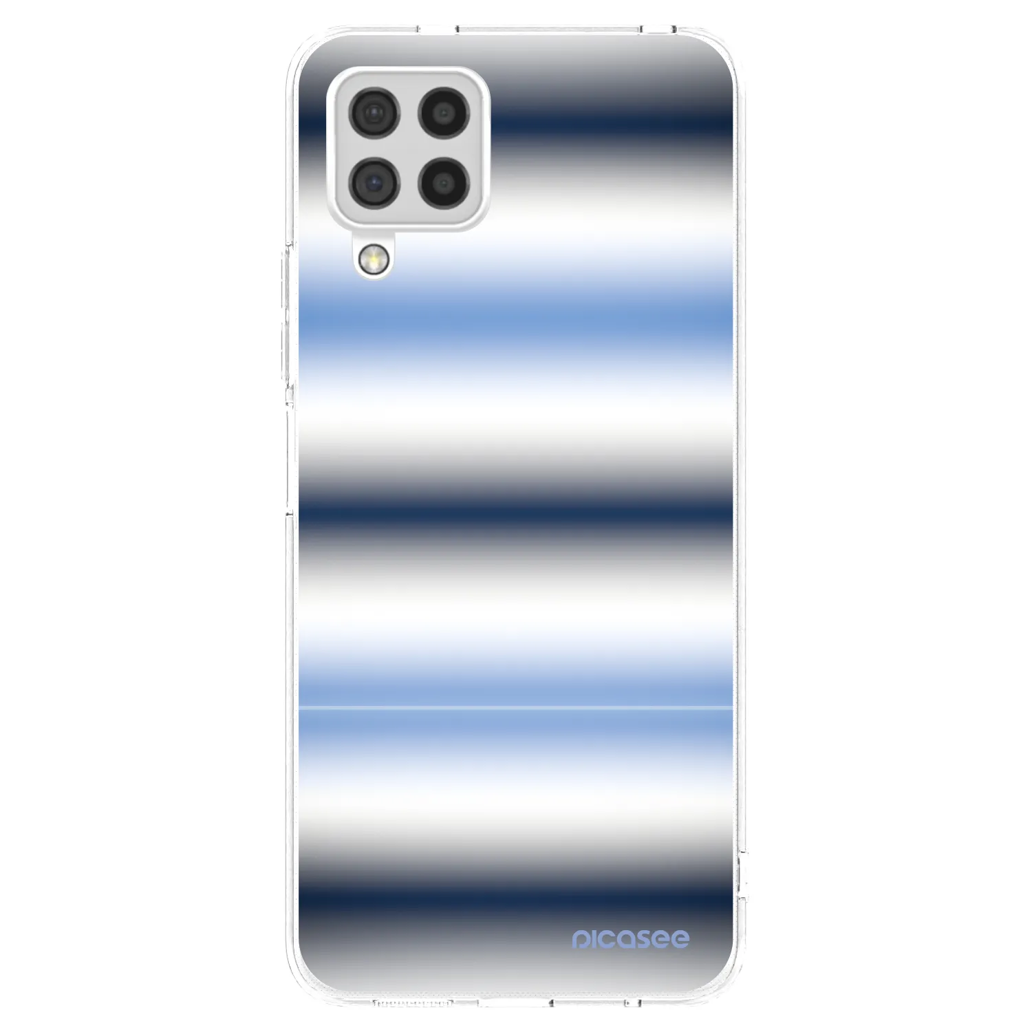Picasee silikonový průhledný obal pro Samsung Galaxy A22 A225F 4G - Static Lines