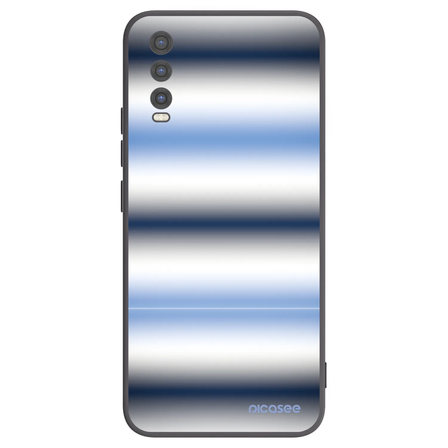 Picasee silikonový černý obal pro Vivo Y20s - Static Lines