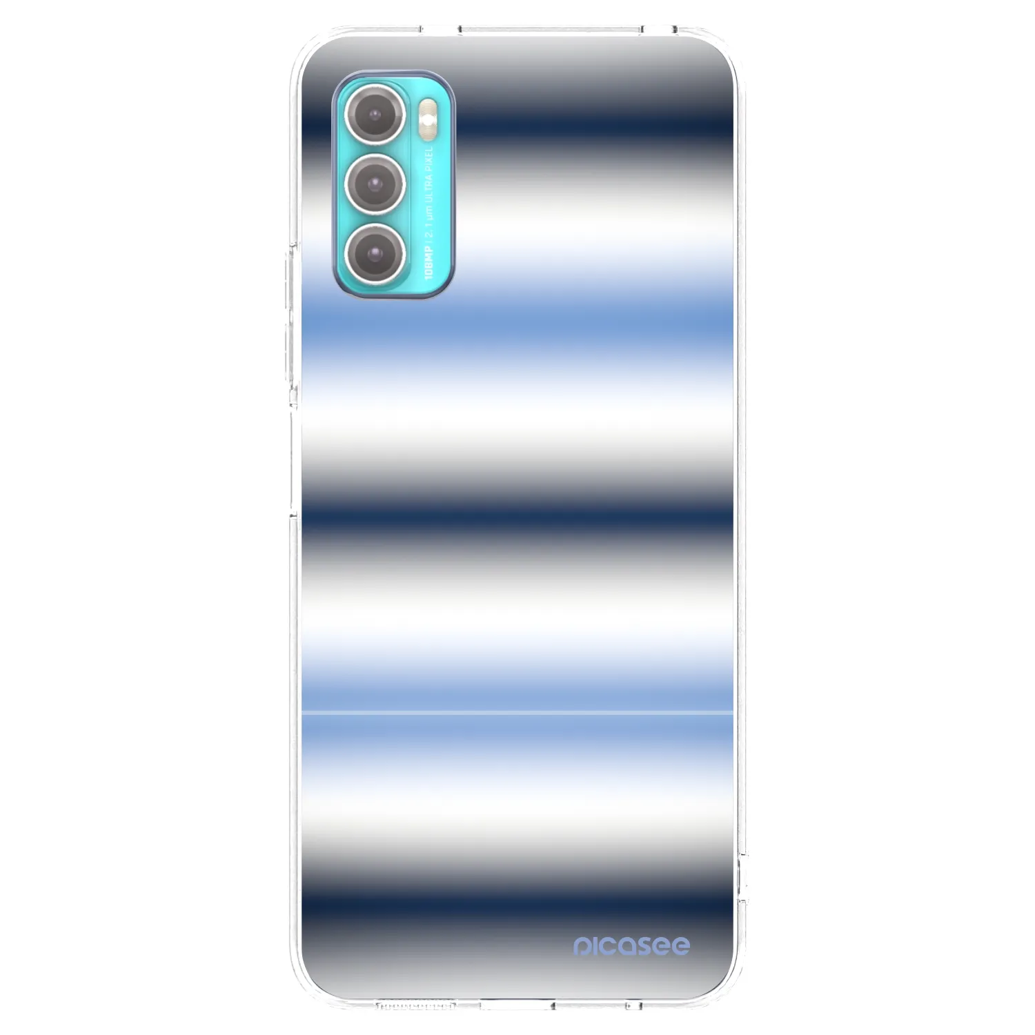 Picasee silikonový průhledný obal pro Motorola Moto G60 - Static Lines