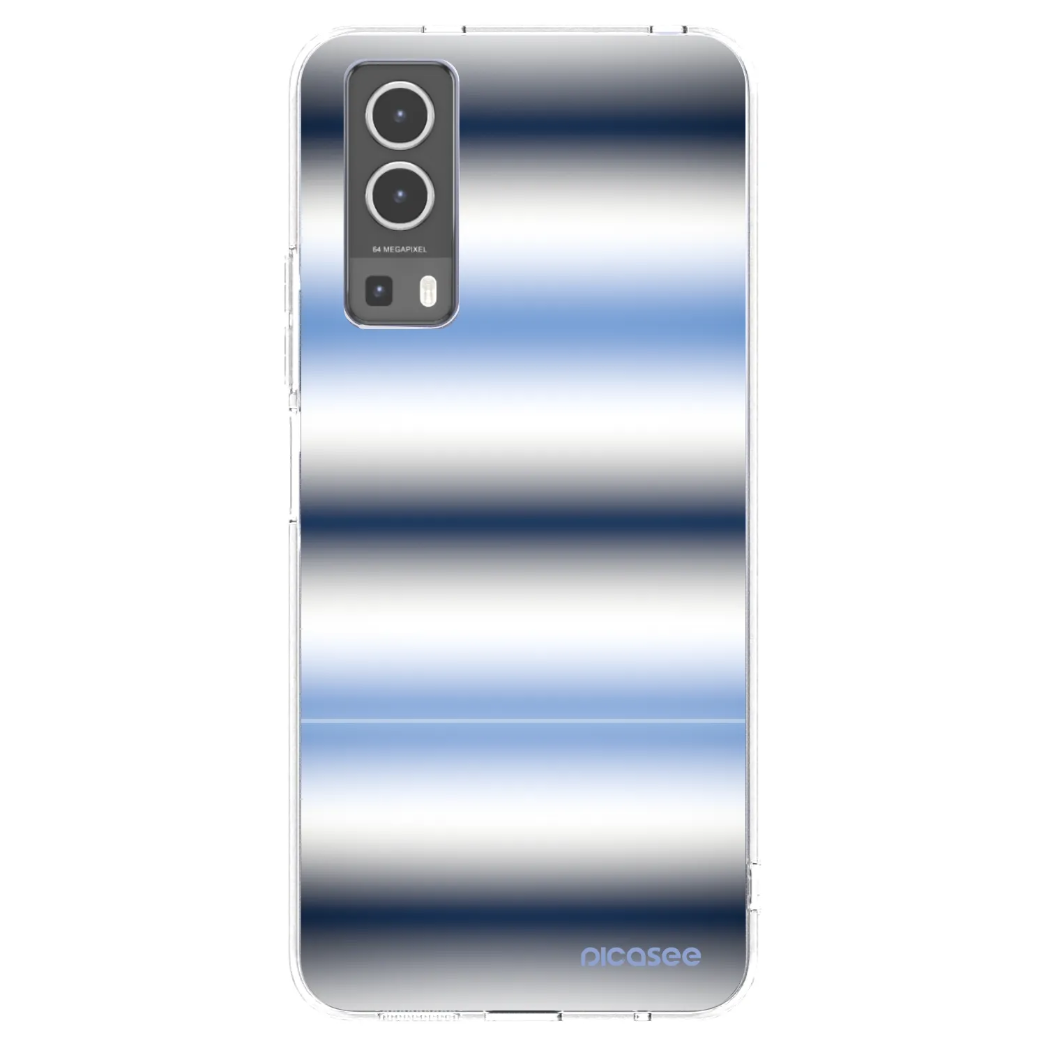 Picasee silikonový průhledný obal pro Vivo Y72 5G - Static Lines