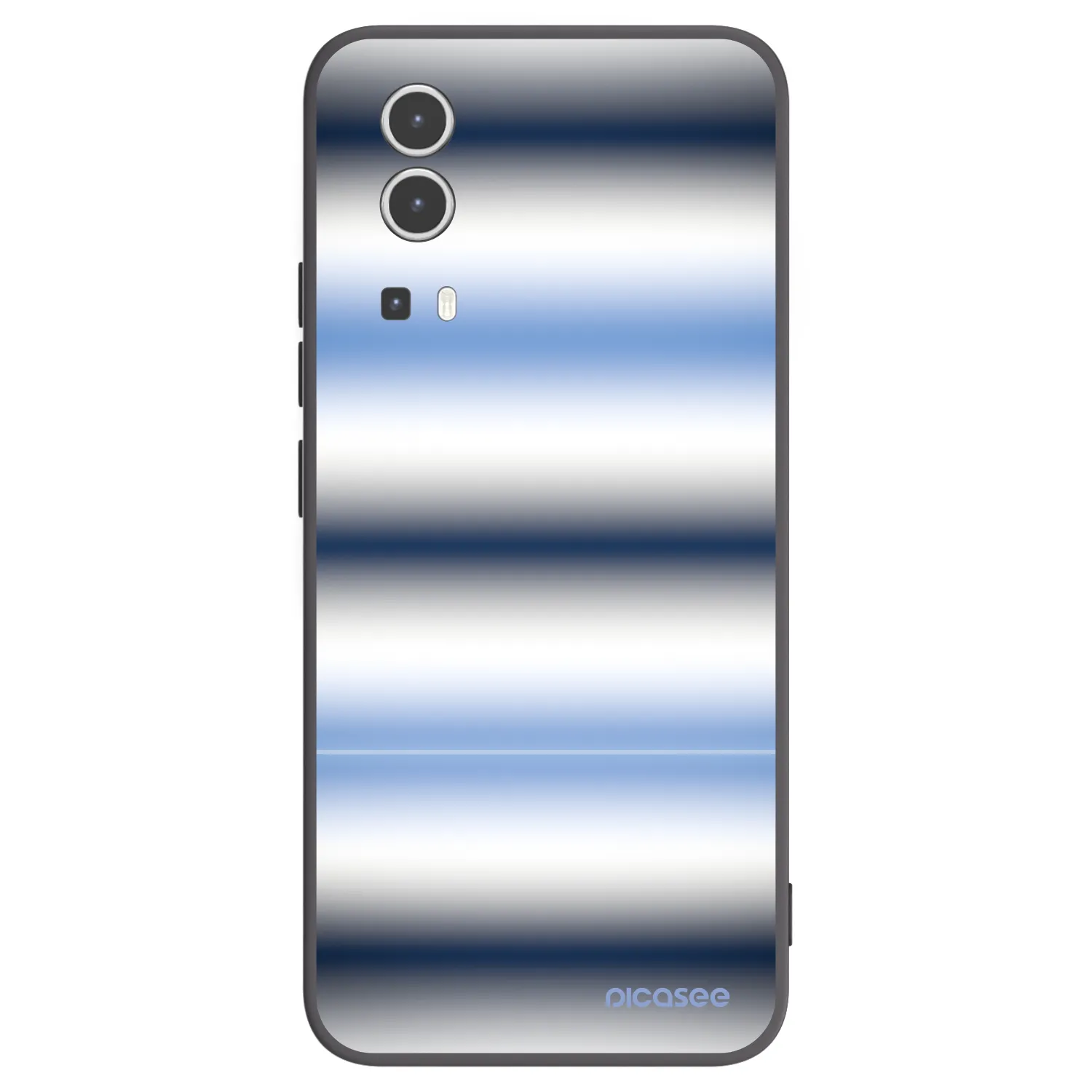 Picasee silikonový černý obal pro Vivo Y72 5G - Static Lines
