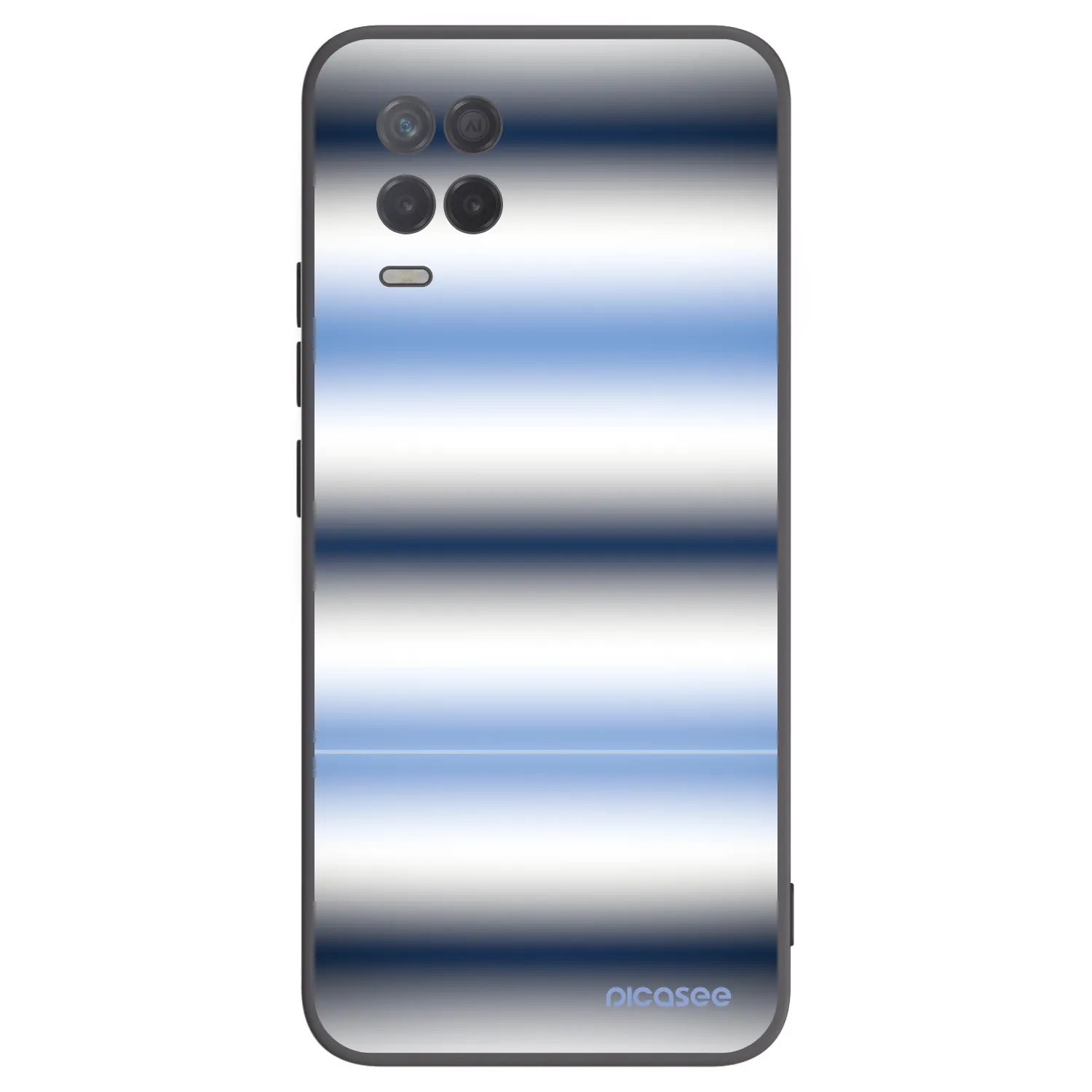 Picasee silikonový černý obal pro Realme 8 5G - Static Lines
