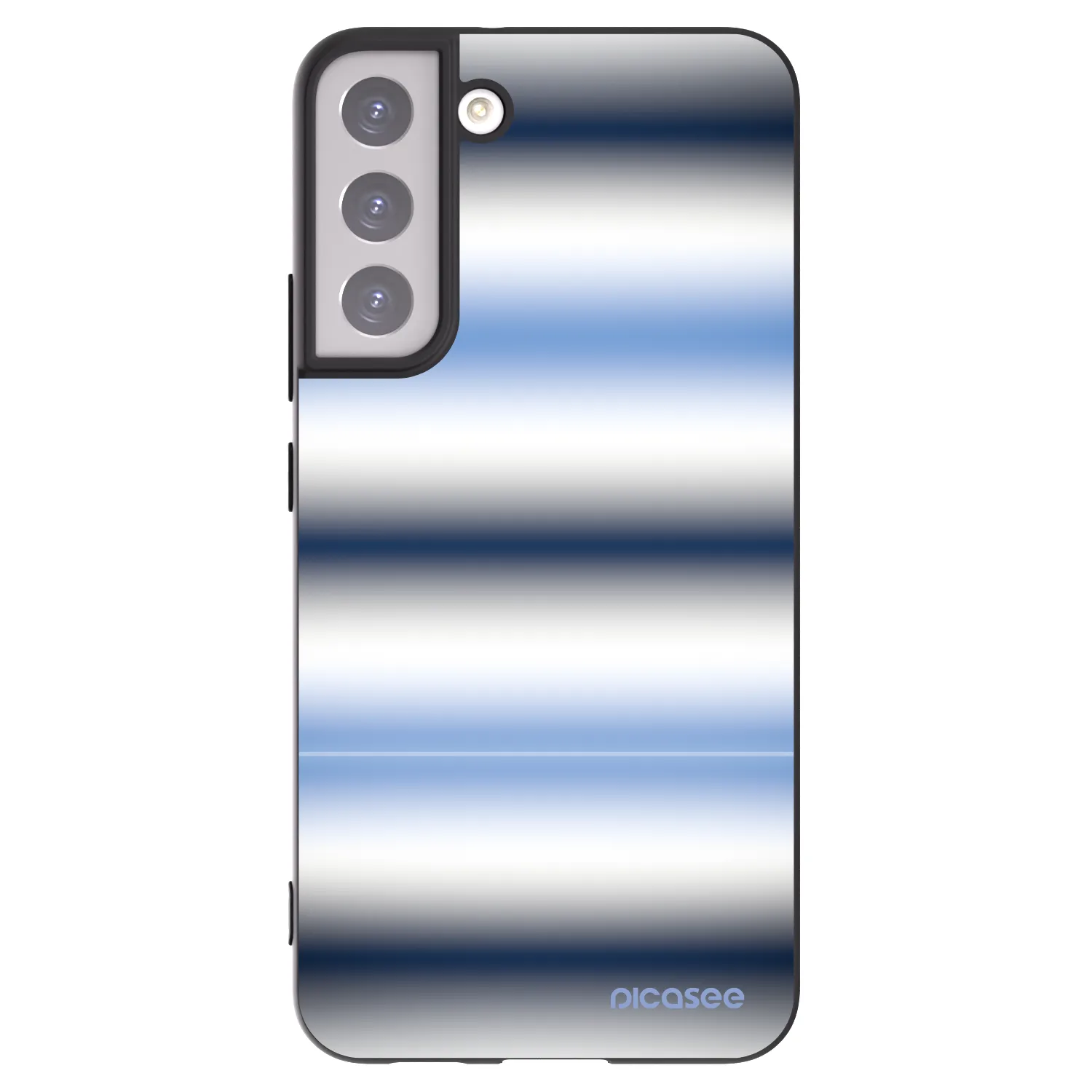 Picasee silikonový černý obal pro Samsung Galaxy S22+ 5G - Static Lines