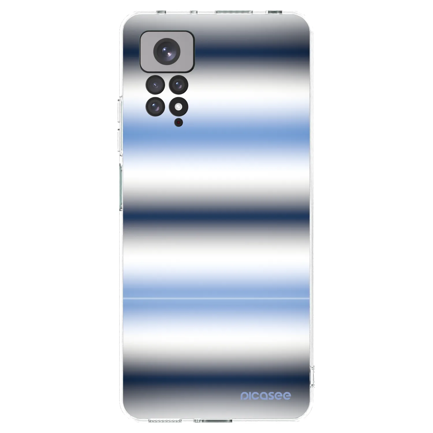 Picasee silikonový průhledný obal pro Xiaomi Redmi Note 11 - Static Lines