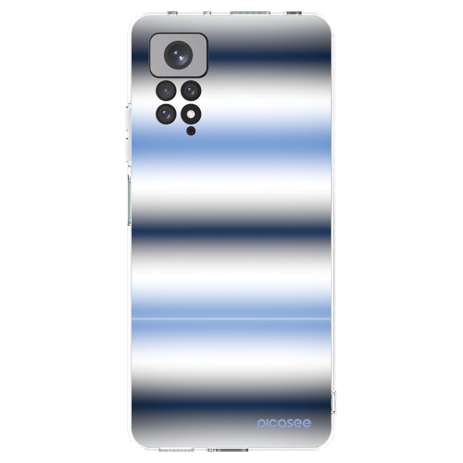 Picasee silikonový průhledný obal pro Xiaomi Redmi Note 11S 4G - Static Lines