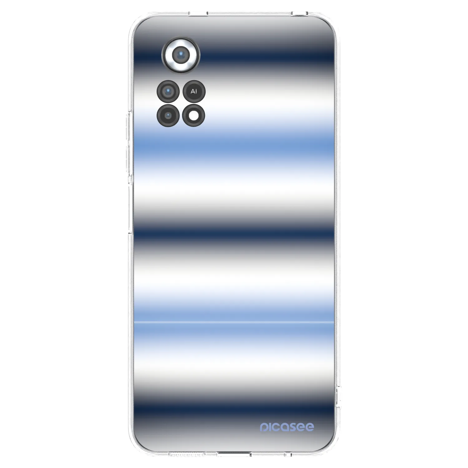 Picasee silikonový průhledný obal pro Xiaomi Poco X4 Pro 5G - Static Lines