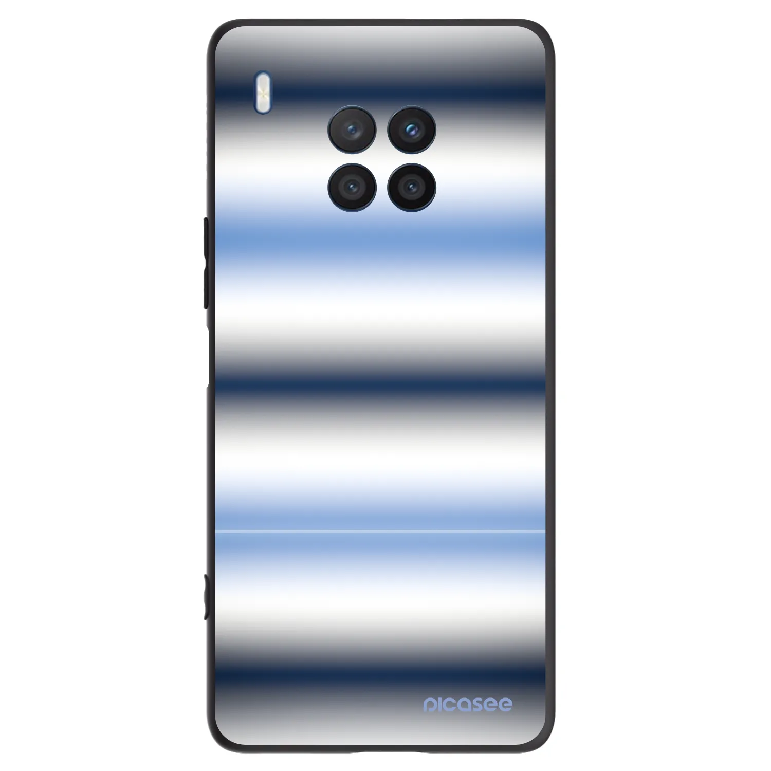 Picasee silikonový černý obal pro Honor 50 Lite - Static Lines