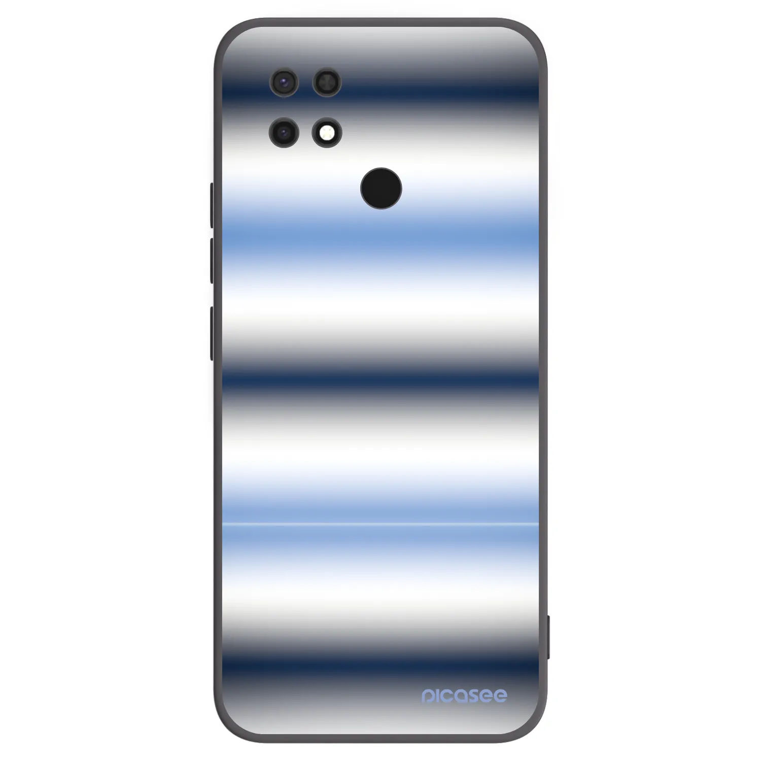 Picasee silikonový černý obal pro Xiaomi Redmi 10C - Static Lines
