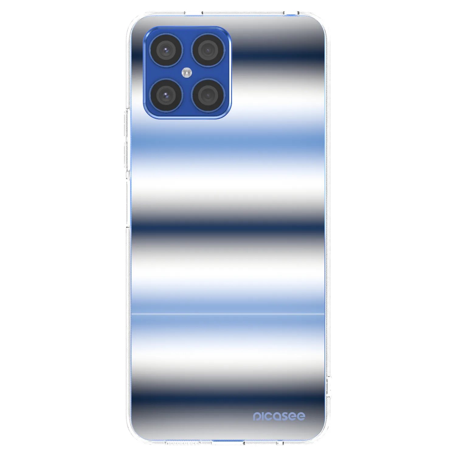 Picasee silikonový průhledný obal pro Honor X8 4G - Static Lines