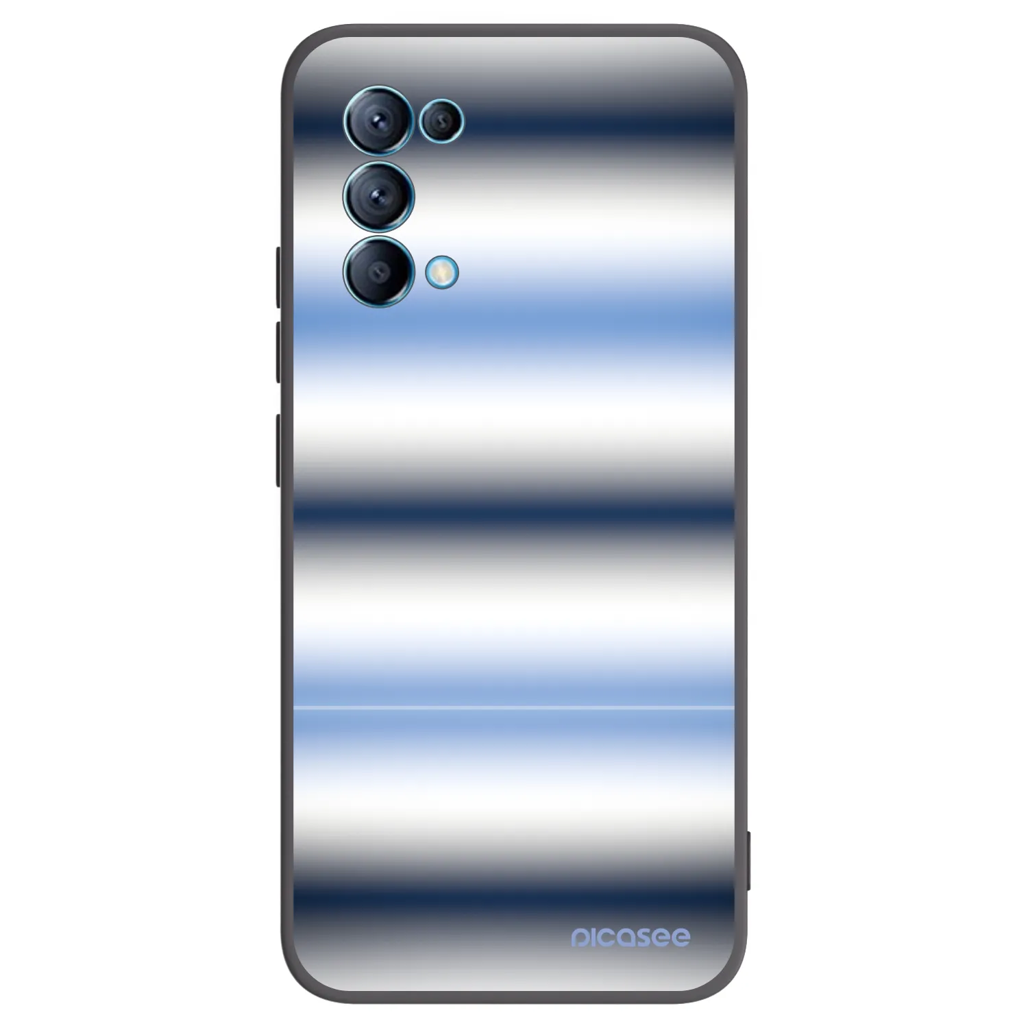 Picasee silikonový černý obal pro OPPO Reno 5 5G - Static Lines