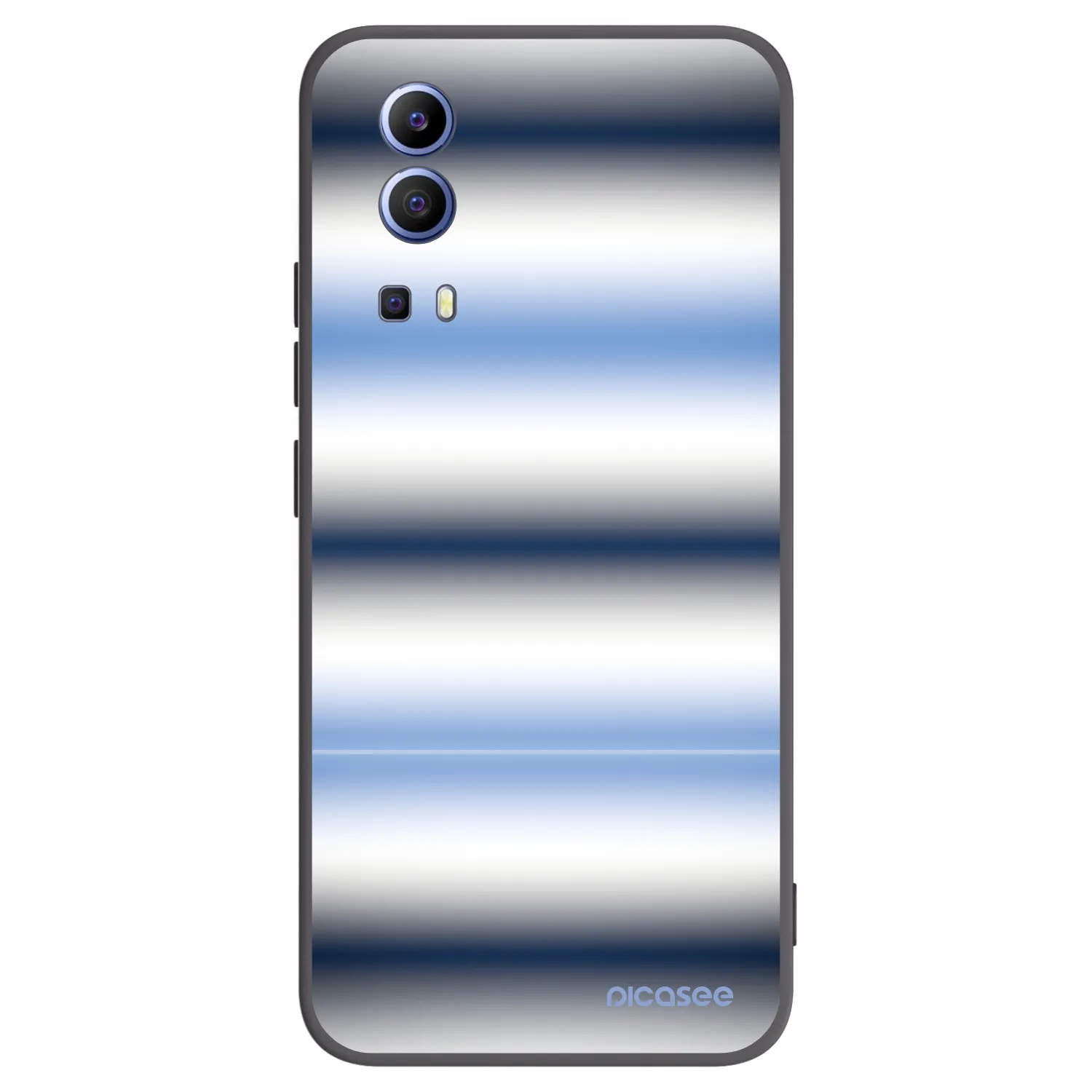 Picasee silikonový černý obal pro Vivo Y52 5G - Static Lines